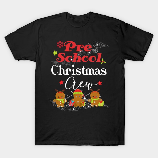 Pre-School Christmas Classroom Teacher & Student Crew Cute T-Shirt by Kimmicsts